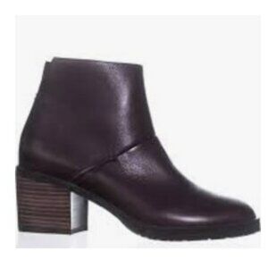 Gentle Souls Biane Leather Ankle Boots Burgundy Women's size 8.5M